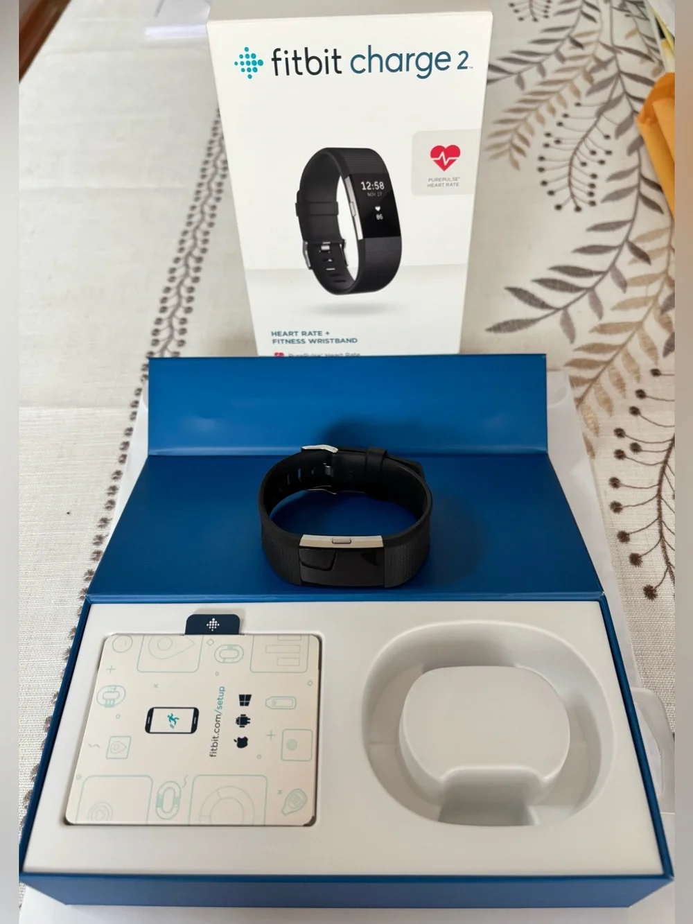 Fitbit Charge 2 Smart Heart Rate Fitness Tracker - Black